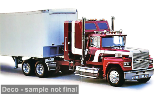 Ford LTL-9000 1978 Red/White 1:64 DS Modellismo Ford LTL-9000 1978 Red/White scala 1:64