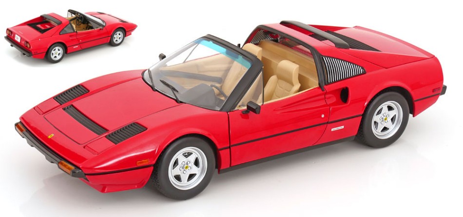 Ferrari 308 GTS QV US-TV Series "Magnum P.I."1982 Red 1:12 DS Modellismo Ferrari 308 GTS Qv Us-Tv Series scala 1:12