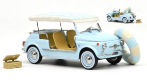 Fiat 500 Jolly 1965 Blue scala 1:18 Norev