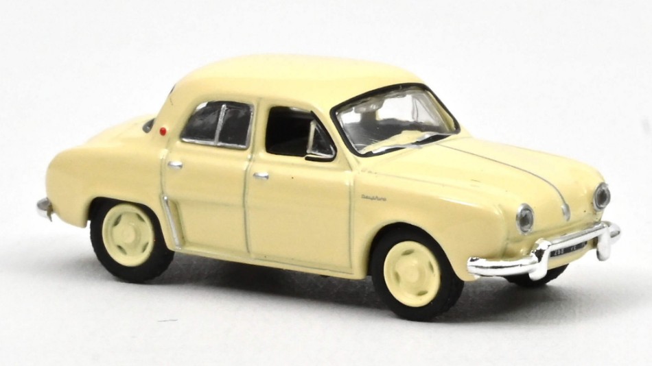Renault Dauphine 1956 Turtldove Beige 1:87 DS Modellismo Renault Dauphine 1956 Turtldove scala H0