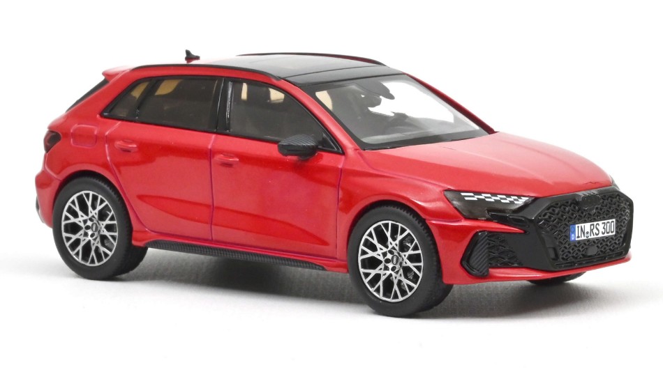 Audi RS 3 Sportback 2025 Progressive Red 1:43 DS Modellismo Audi RS 3 Sportback 2025 scala 1:43