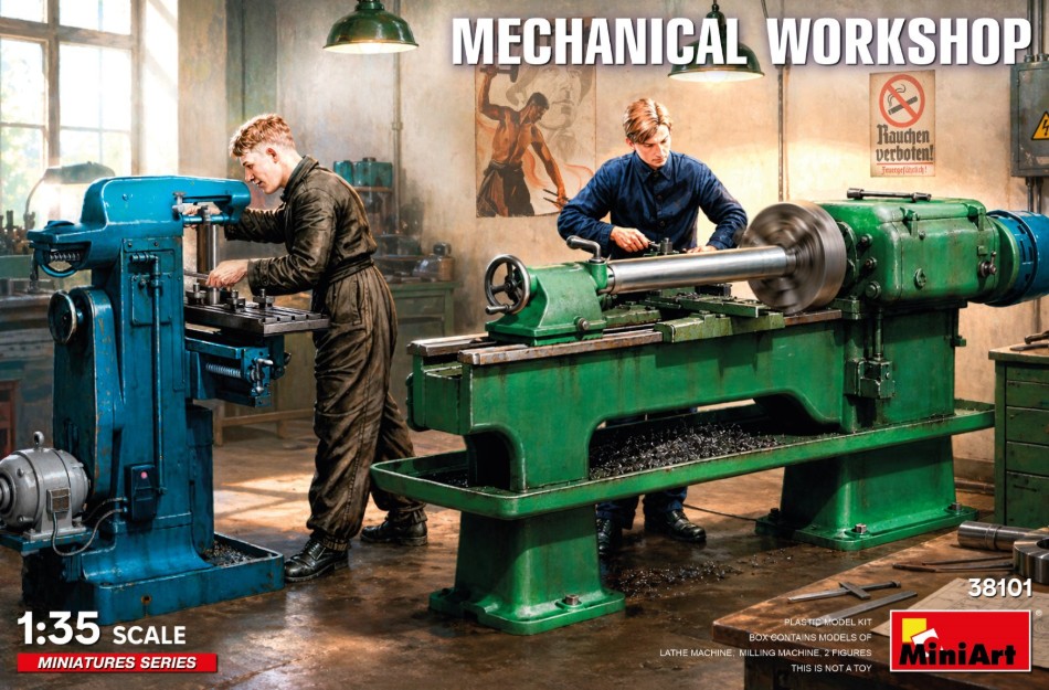 Mechanical Workshop Kit 1:35 DS Modellismo Mechanical Workshop Kit scala 1:35 Miniart