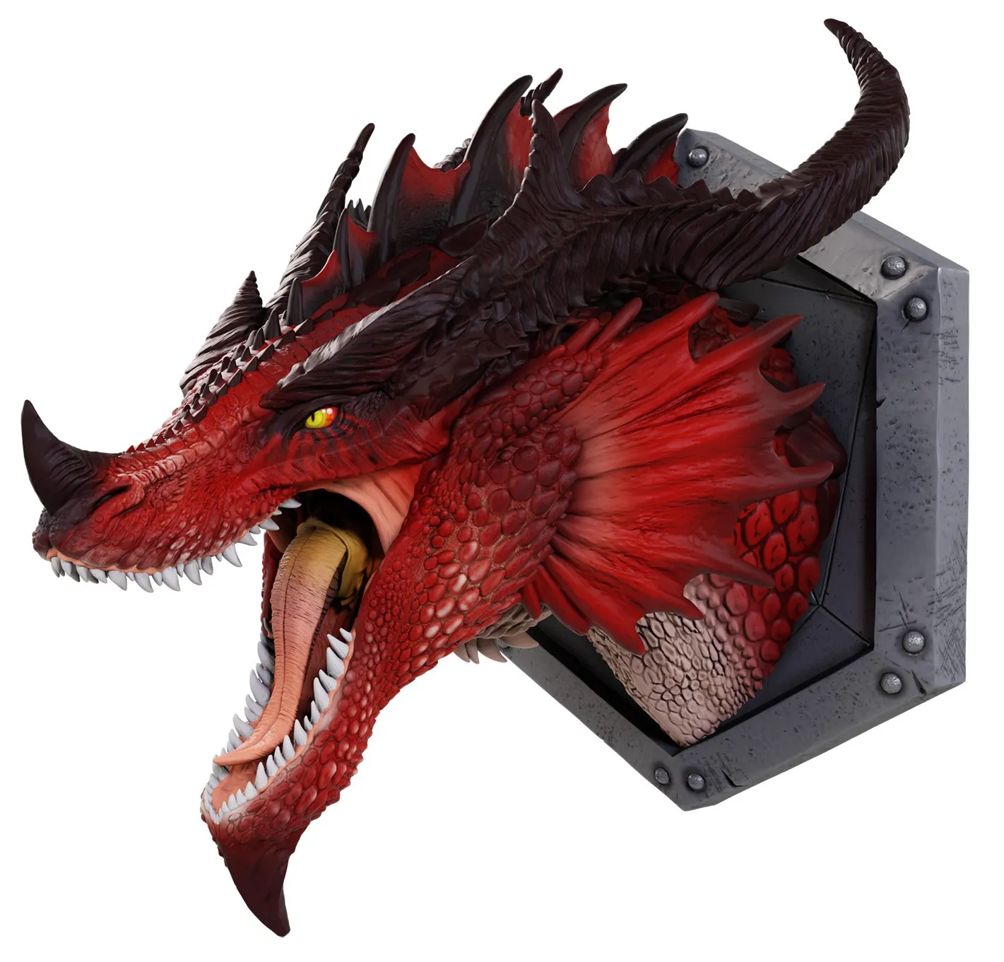Replica Dungeons & Dragons of the Realms Red Dragon 12 Inches Trophy Plaque DS Modellismo Replica Dungeons & Dragons Realms Red Dragon - vista 3