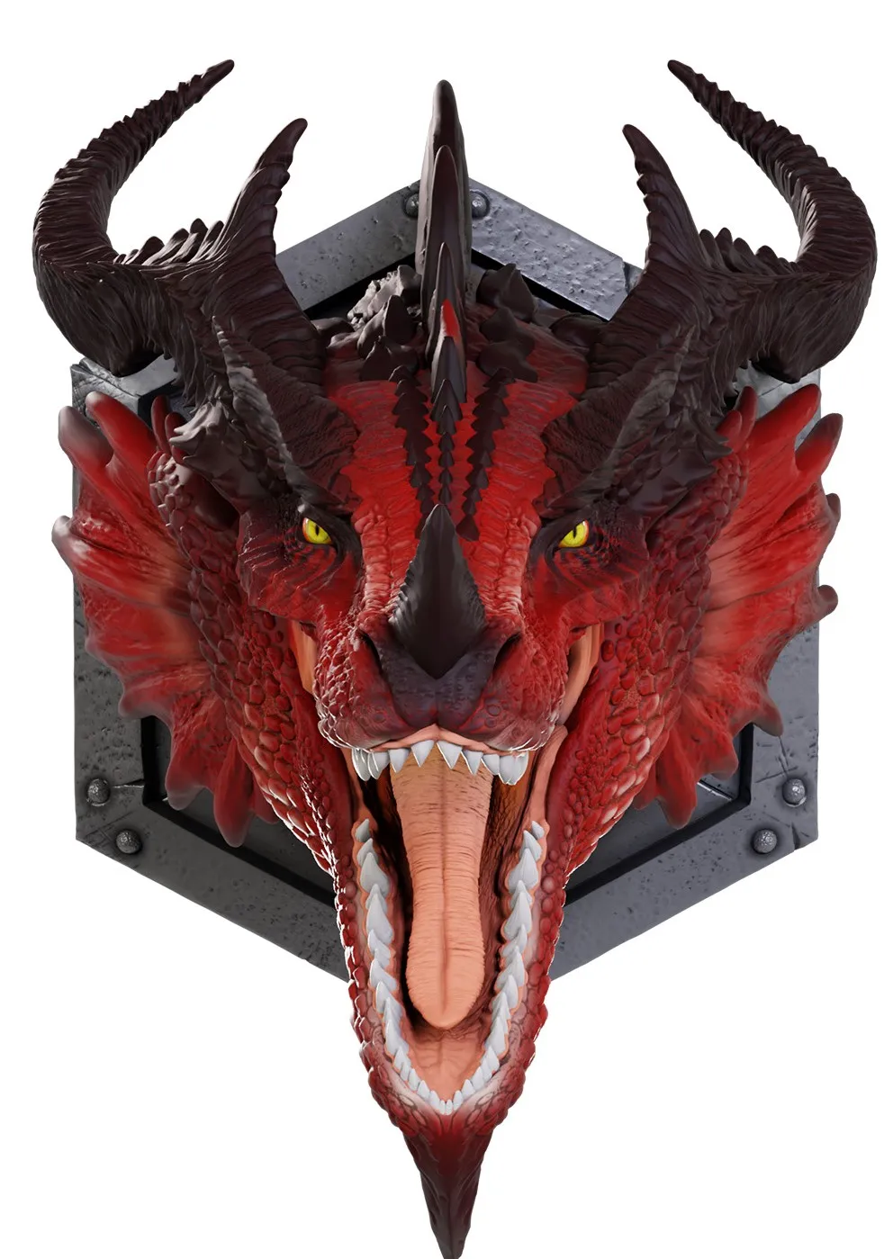 Replica Dungeons & Dragons of the Realms Red Dragon 12 Inches Trophy Plaque DS Modellismo Replica Dungeons & Dragons Realms Red Dragon - vista 2