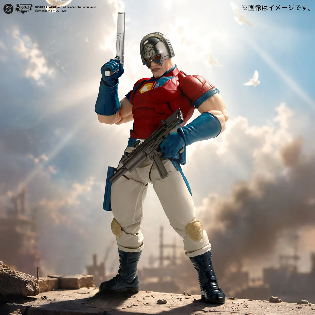 Revoltech Amazing Yamaguchi DC Peacemaker Action Figure DS Modellismo Revoltech Amazing Yamaguchi Dc Peacemaker - vista 2