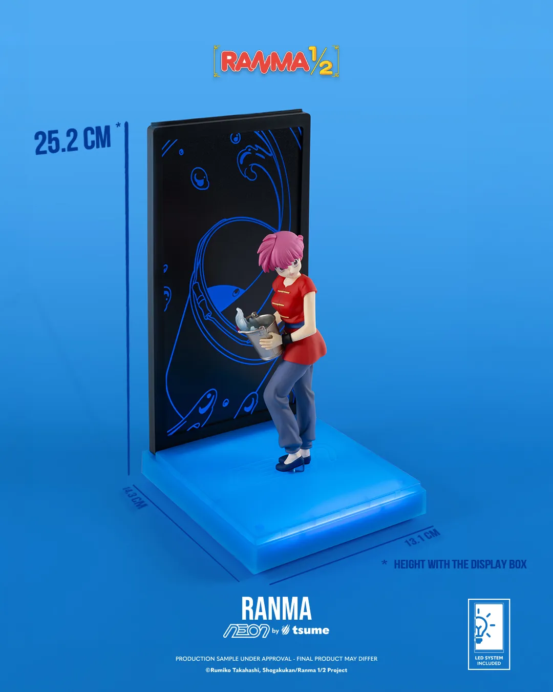 Ranma 1/2 Ranma Saotome Girl Neon Figure DS Modellismo Ranma 1/2 Ranma Saotome Girl Neon Figure - immagine 2
