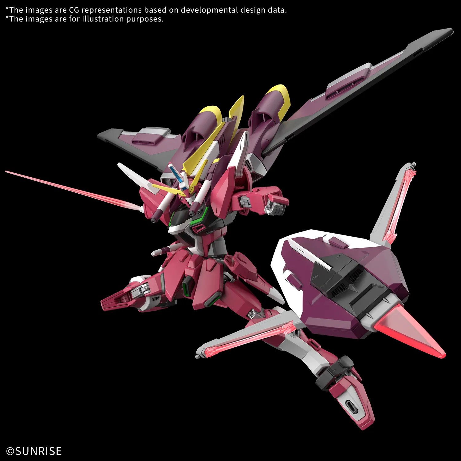 HG Gundam Infinite Justice & Booster Unit 1/144 DS Modellismo Hg Gundam Infinite Justice & Booster Unit - vista 3