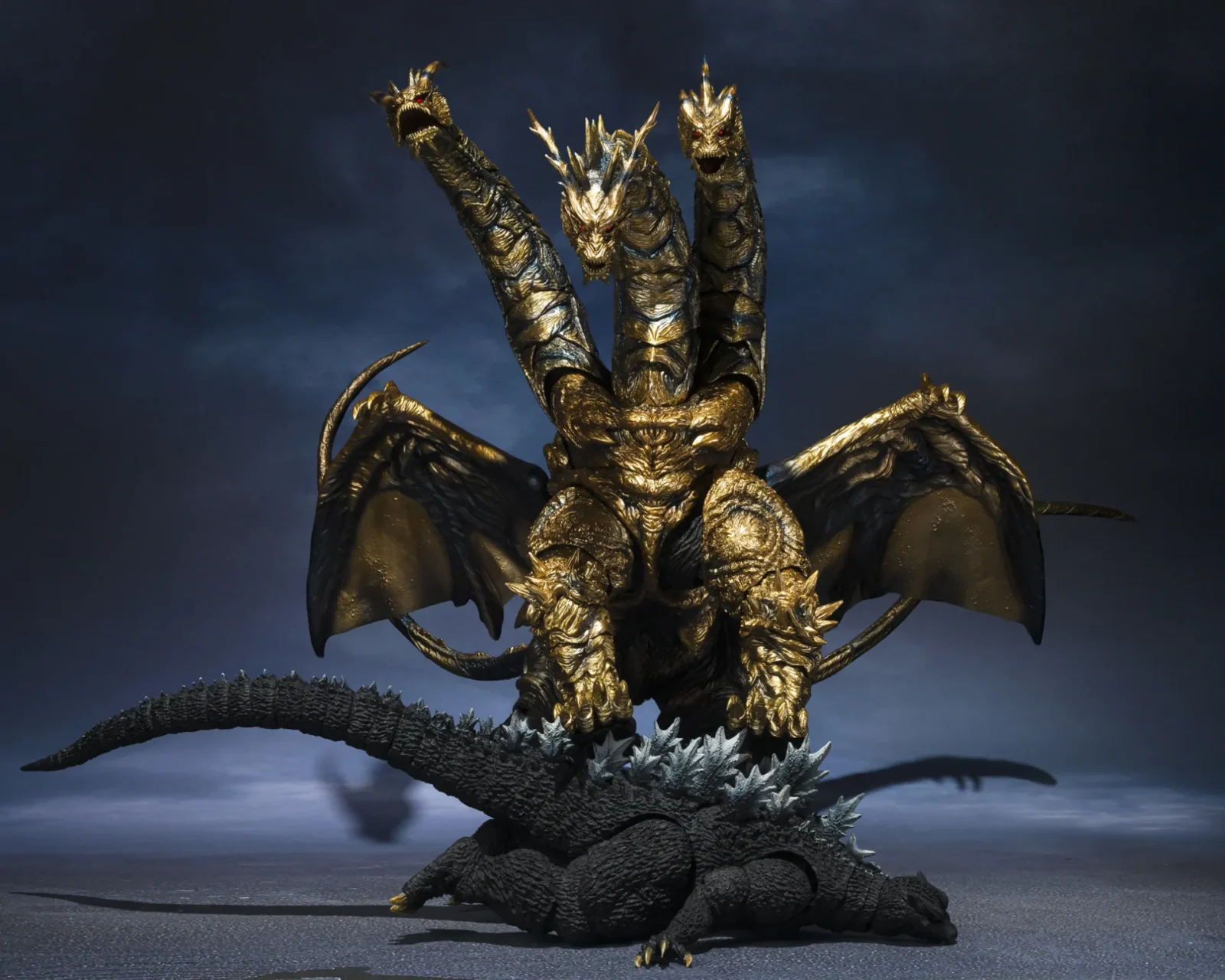 Godzilla Final Wars Kaizer Ghidorah S.H.Monsterarts DS Modellismo Godzilla Final Wars Kaizer Ghidorah - vista 5