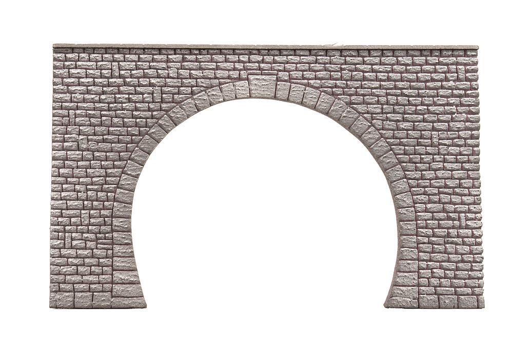 Portale per Binario Doppio - Blocchi di Pietra Naturale Scala H0 DS Modellismo Portale per Binario Doppio Blocchi scala H0