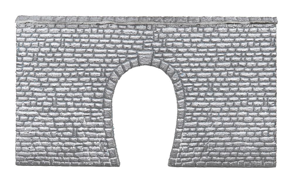 Portale per Binario Singolo - Blocchi di Pietra Naturale Scala N DS Modellismo Portale per Binario Singolo Blocchi scala N