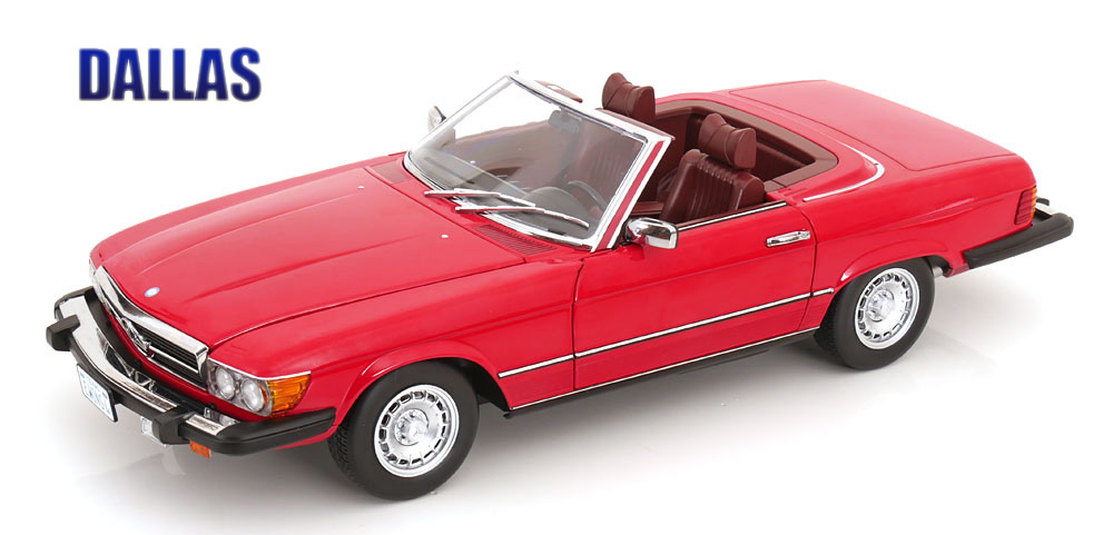 Mercedes 450SL R107 USA 1979 Red TV Series Dallas DS Modellismo Mercedes 450SL R107 USA 1979 Red scala 1/12