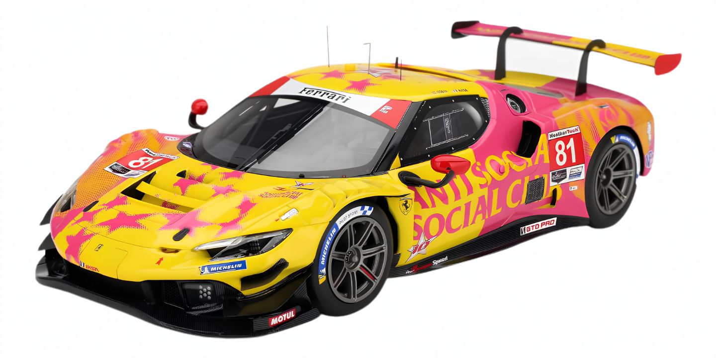 Ferrari 296 GT3 #81 Dragonspeed IMSA Laguna Seca 2025 DS Modellismo Ferrari 296 GT3 #81 Dragonspeed scala 1/18