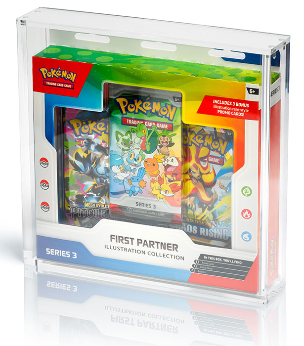 Acrylic Box Protezione Pokemon Collezione Primi Compagni DS Modellismo Acrylic Box Protezione Pokemon Collezione Primi Compagni