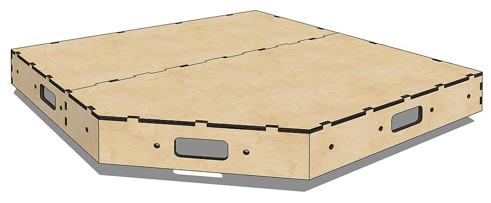 Angolo della Base dell'Impianto - 0,75 m x 0,75 m Scala H0 DS Modellismo Angolo della Base dell'Impianto scala H0
