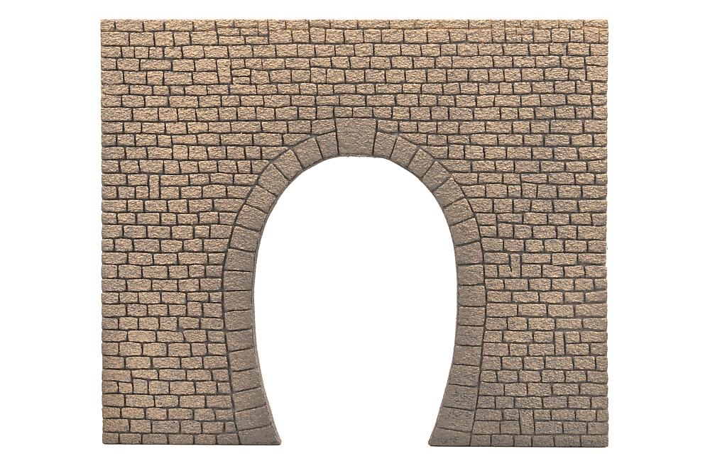 Portale per Binario Singolo - Blocchi di Pietra Naturale Scala H0 DS Modellismo Portale per Binario Singolo Blocchi scala H0