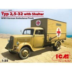 1/35 Typ 2,5-32 with Shelter, WWII German Ambulance Truck