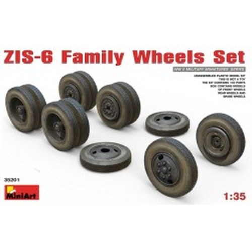 1/35 ZIS-6 Family Wheels Set DS Modellismo 1/35 ZIS-6 Family Wheels Set