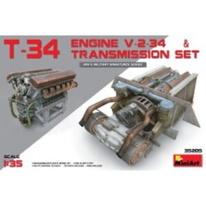 1/35 T-34 Engine (V-2-34) & Transmission Set