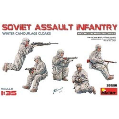 1/35 Soviet Assault Infantry (Winter Camouflage Cloaks) DS Modellismo 1/35 Soviet Assault Infantry (Winter Camouflage Cloaks)