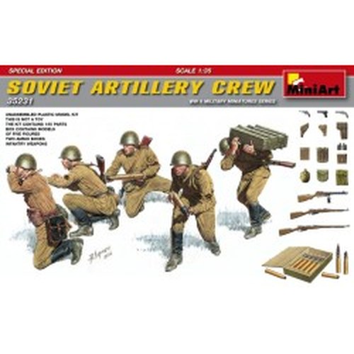 1/35 Soviet Artillery Crew edizione speciale DS Modellismo 1/35 Soviet Artillery Crew edizione speciale