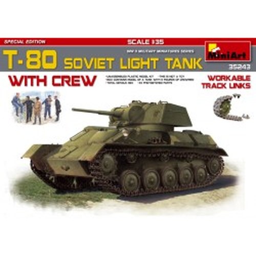1/35 T-80 Soviet Light Tank w/Crew.edizione speciale DS Modellismo 1/35 T-80 Soviet Light Tank w/Crew.edizione speciale