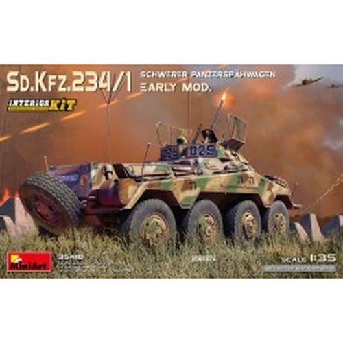 1/35 Sd.Kfz.234/1 Schwerer Panzerspahwagen. Early Mod. Interior Kit DS Modellismo 1/35 Sd.Kfz.234/1 Schwerer Panzerspahwagen. Early Mod. Interior Kit