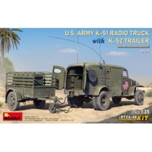 1/35 US Army K-51 Radio Truck with K-52 Trailer. Interior Kit