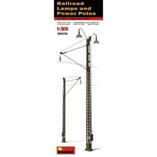 1/35 Railroad Lamps & Power Poles DS Modellismo 1/35 Railroad Lamps & Power Poles