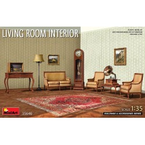 1/35 Living Room Interior DS Modellismo 1/35 Living Room Interior