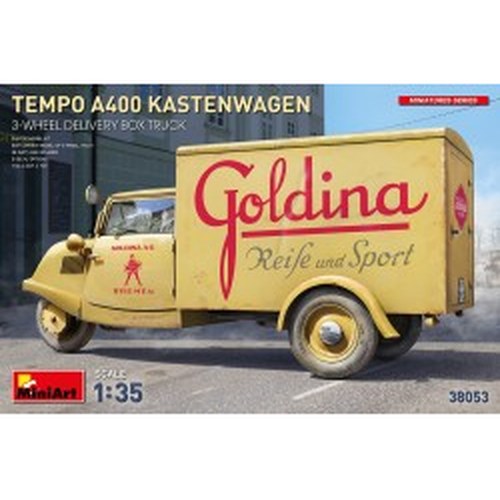 1/35 Tempo A400 Kastenwagen 3-Wheel Delivery Box Truck DS Modellismo 1/35 Tempo A400 Kastenwagen 3-Wheel Delivery Box Truck