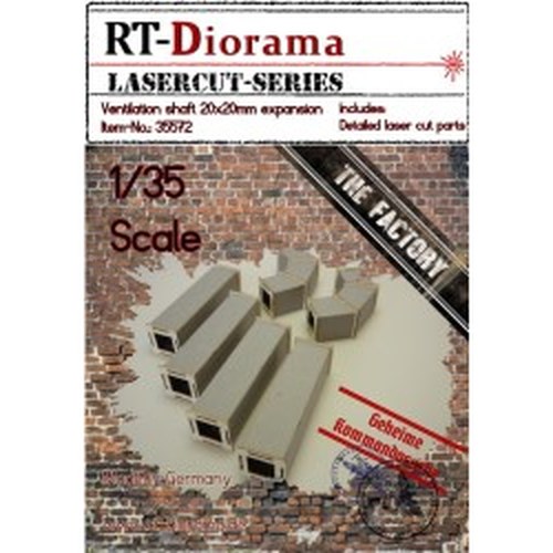 1/35 Ventilation Shaft 20x20 mm Expansion DS Modellismo 1/35 Ventilation Shaft 20x20 mm Expansion