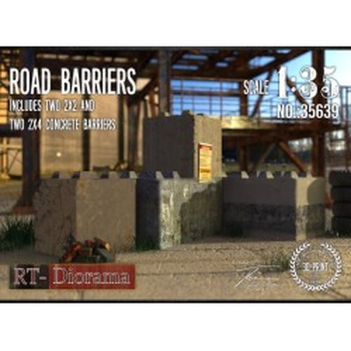 1/35 Road Barriers (2x2 & 2x4) DS Modellismo 1/35 Road Barriers (2x2 & 2x4)