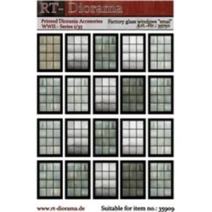 1/35 Printed Accesories: Factory in vetro Windows "Small