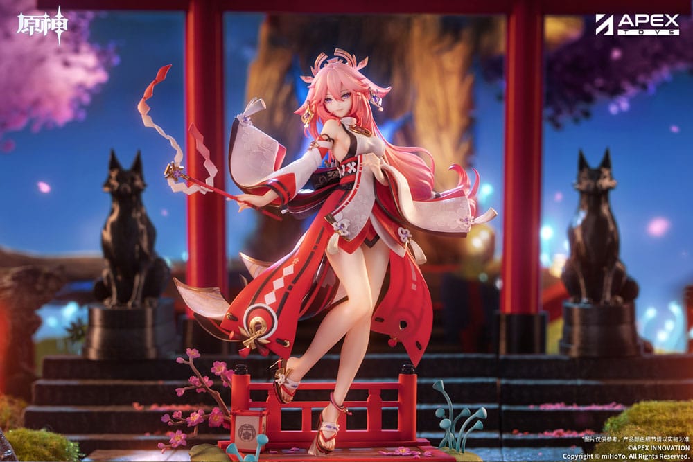 Statua Genshin Impact PVC 1/7 Yae Miko Astute Amusement Ver. 28 cm DS Modellismo Statua Genshin Impact Yae Miko Astute - vista 3