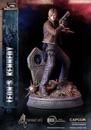 Statua Resident Evil Premium Leon Kennedy