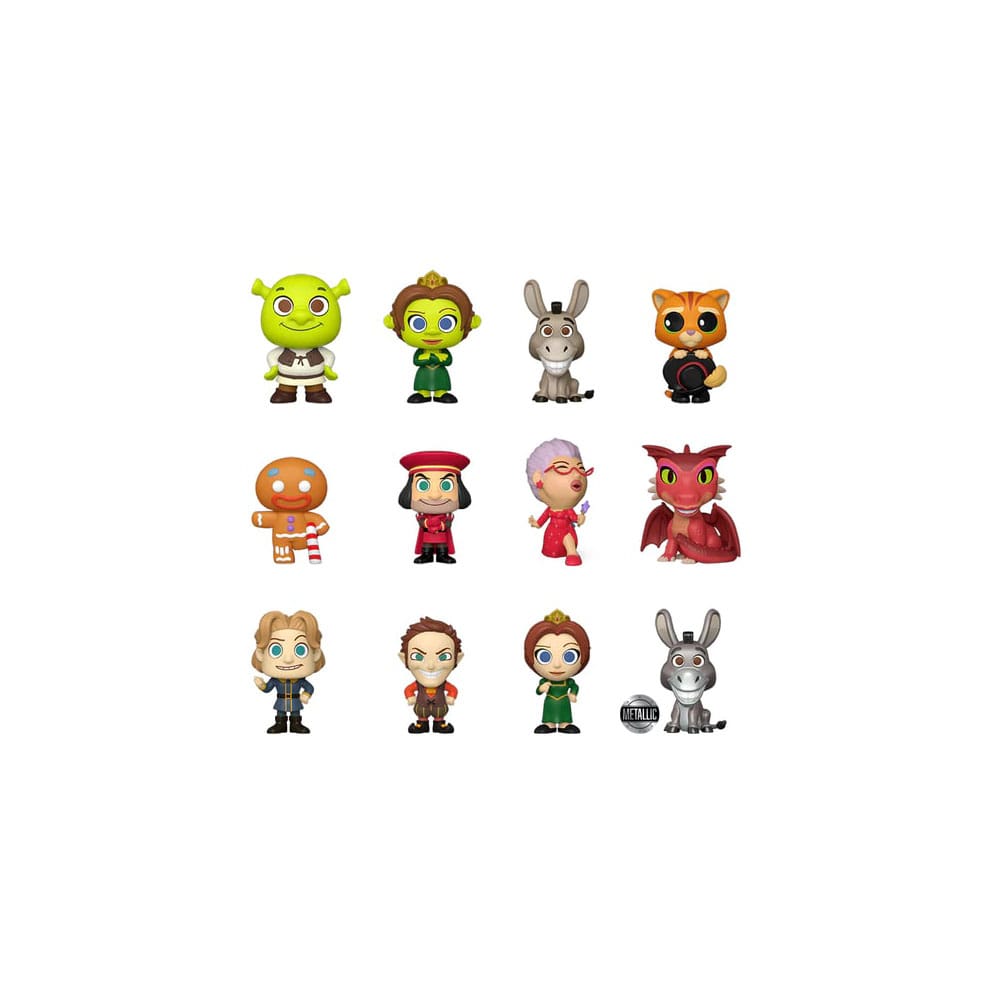 Shrek Mystery Mini Figures 30th Anniversary 5 cm Display (12) DS Modellismo Shrek Mystery Mini 30th Anniversary Display - vista 3