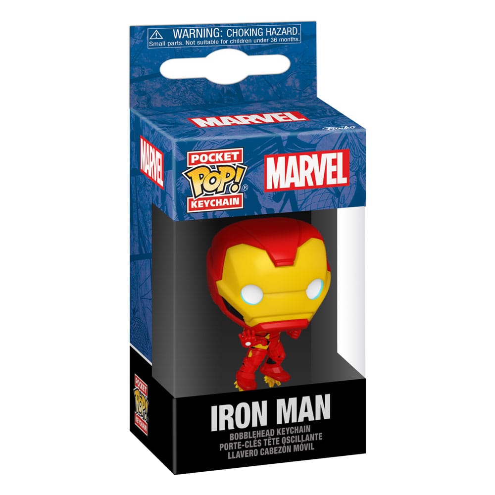 Portachiavi Marvel POP! 4 cm New Classics - Iron Man Display (12) DS Modellismo Portachiavi Marvel POP! Classics Iron Man - vista 2