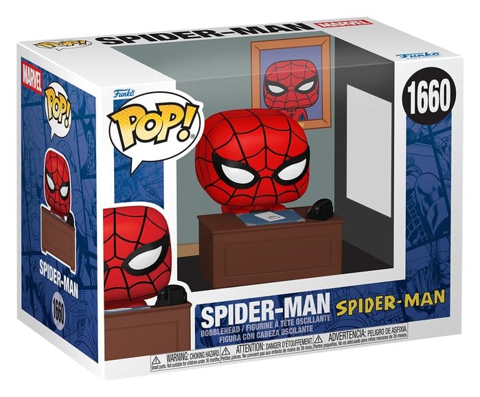 Marvel POP! Premium Vinyl Figure Meme- Spider-Man w/Desk 9 cm DS Modellismo Marvel POP! Premium Meme- Spider-Man w/Desk - vista 2