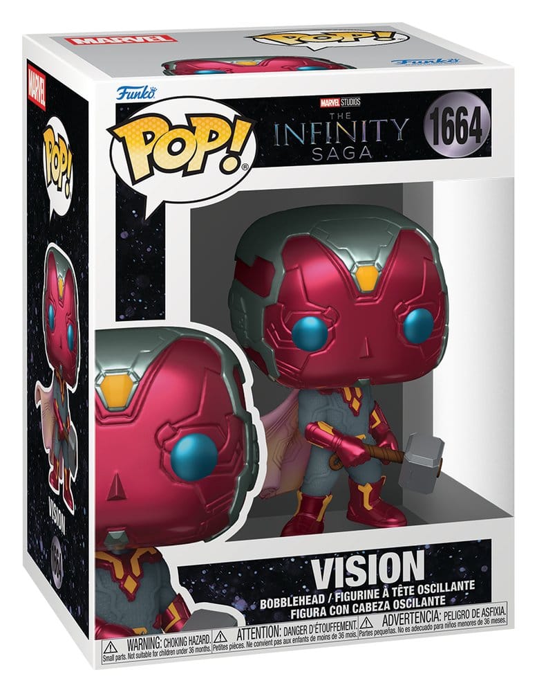 Marvel POP! Comics Vinyl Figure Vision with Mjolnir 9 cm DS Modellismo Marvel POP! Comics Vision with Mjolnir Funko - vista 2