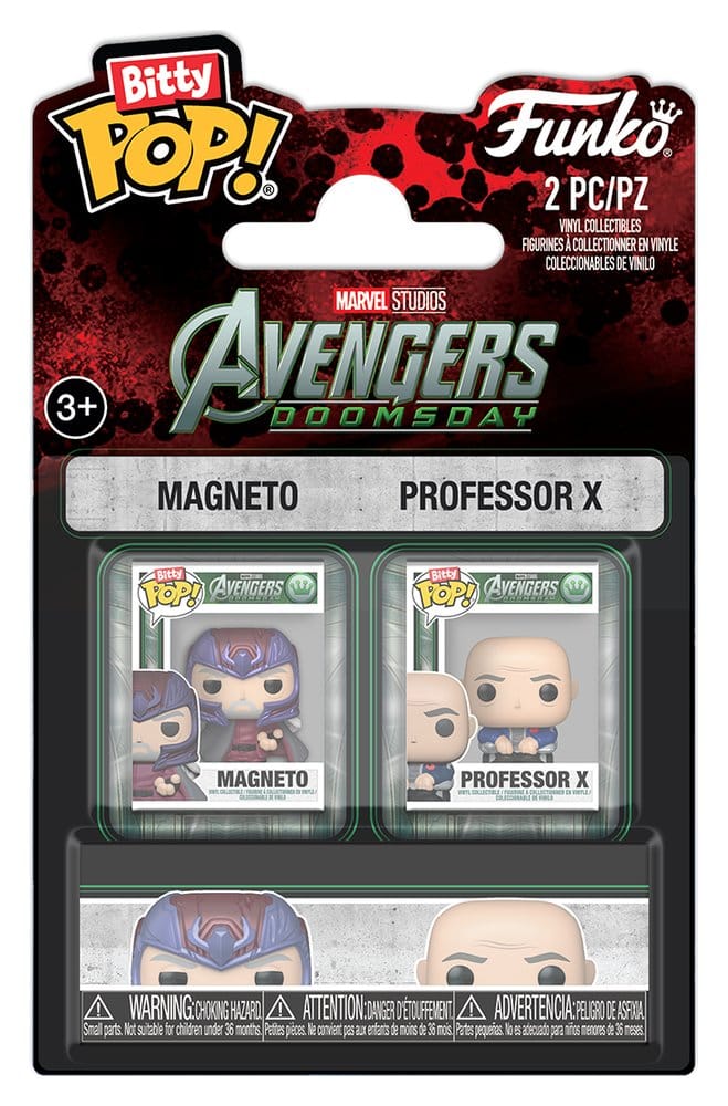 Marvel Bitty POP! Mini Figures 2-Pack Magneto & Professor X 2 cm DS Modellismo Marvel Bitty POP! Mini Magneto & Professor X