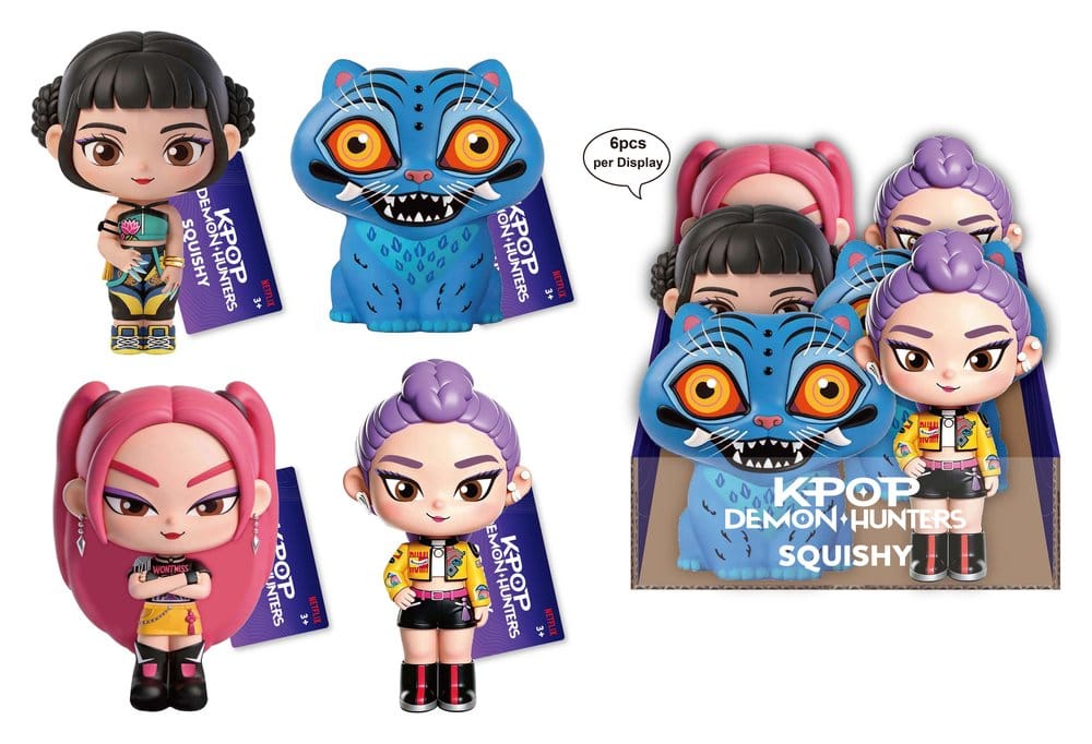 K-Pop Demon Hunters Squishy Figures Display (6) DS Modellismo K-Pop Demon Hunters Squishy Display (6)
