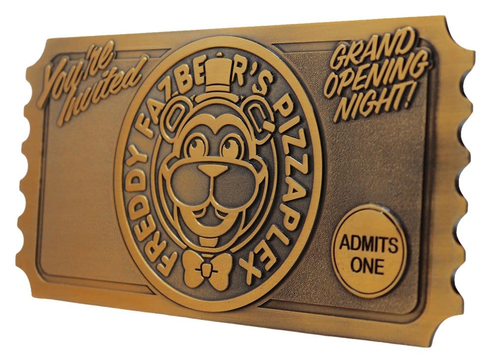 Replica Five Nights at Freddy’s Pizzaplex Opening Night Ticket edizione limitata 16 x 8 cm DS Modellismo Replica Five Nights at Freddy’s Pizzaplex - vista 3