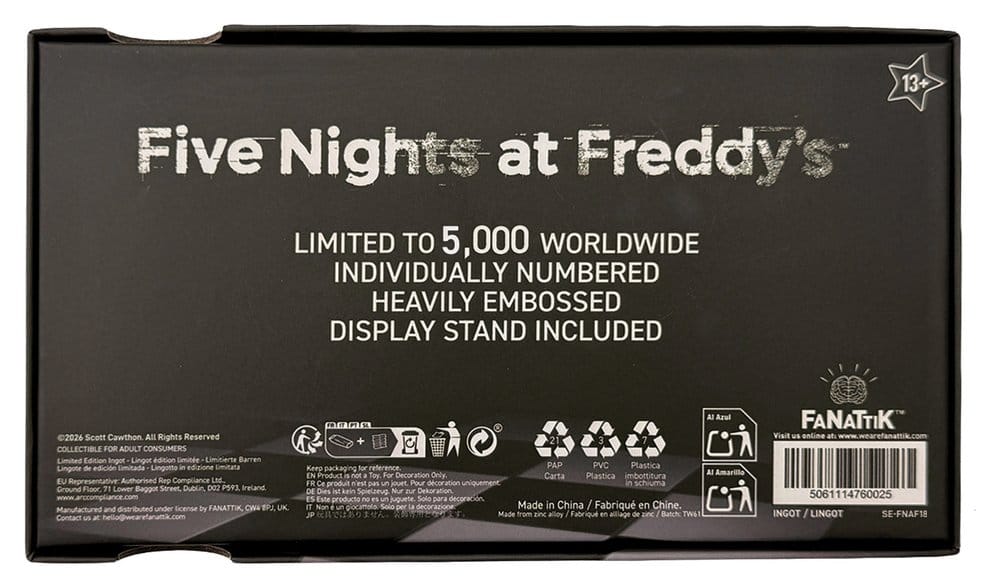 Replica Five Nights at Freddy’s Pizzaplex Opening Night Ticket edizione limitata 16 x 8 cm DS Modellismo Replica Five Nights at Freddy’s Pizzaplex - vista 4