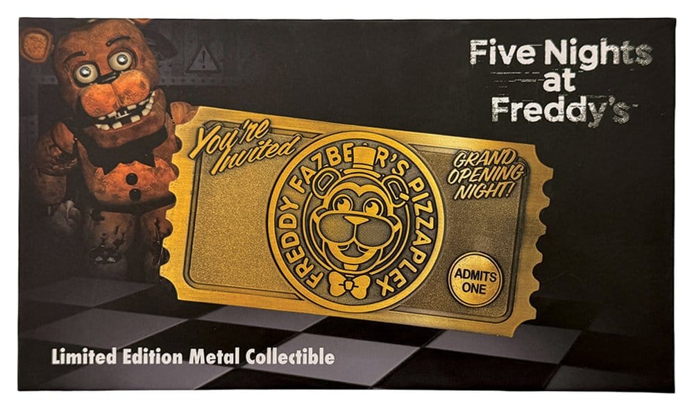 Replica Five Nights at Freddy’s Pizzaplex Opening Night Ticket edizione limitata 16 x 8 cm DS Modellismo Replica Five Nights at Freddy’s Pizzaplex - vista 6