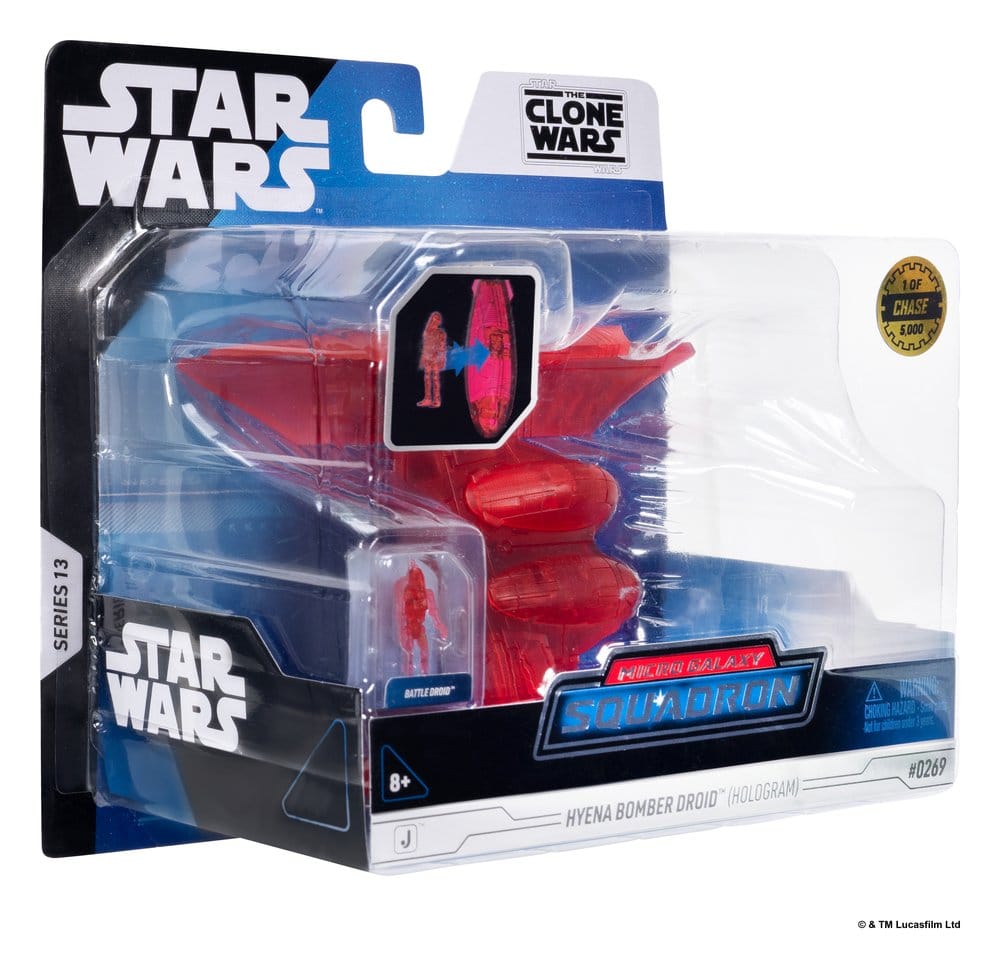 Star Wars Medium Vehicle & Figure set Hyena Vulture Bomber (Red Hologram) & Battle Droid (Chase) DS Modellismo Star Wars Medium Vehicle & Hyena Vulture - vista 3