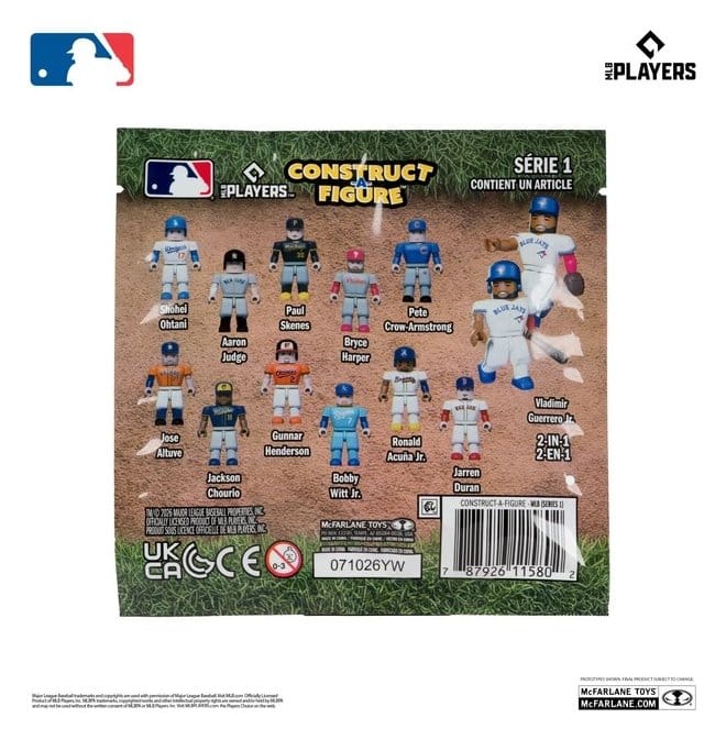 MLB McFarlane Sports Construct-a-Figure Series 1 Mini Figure Blind Bag 5 cm Assortment (36) DS Modellismo Mlb McFarlane Sports Construct-a-Figure 1 - vista 3