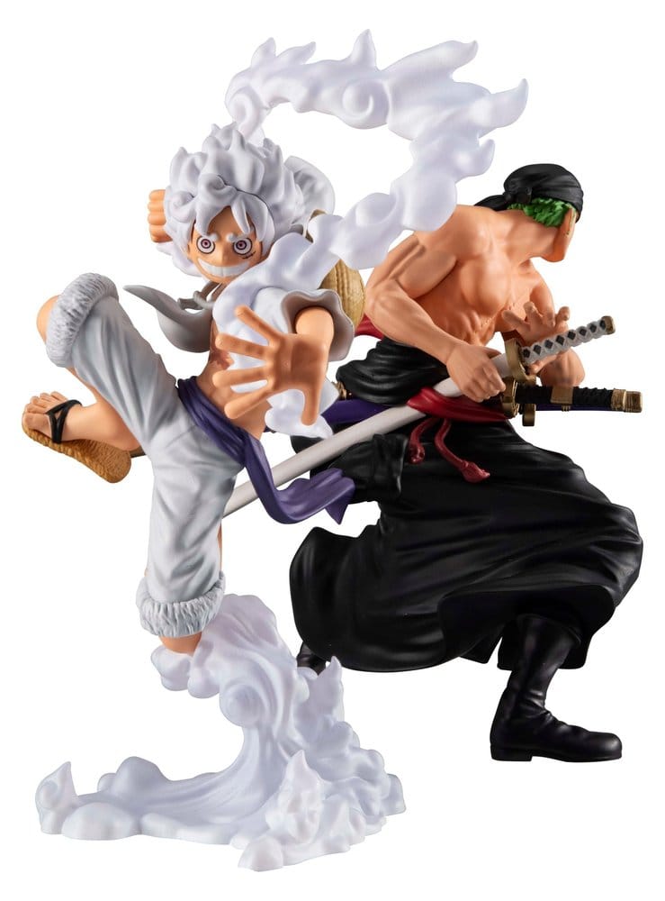 One Piece Wallstar PVC Figures 2-Pack Monkey D. Luffy Gear Fifth & Roronoa Zoro (with gift) 10 cm DS Modellismo One Piece Wallstar Monkey D. Luffy Gear