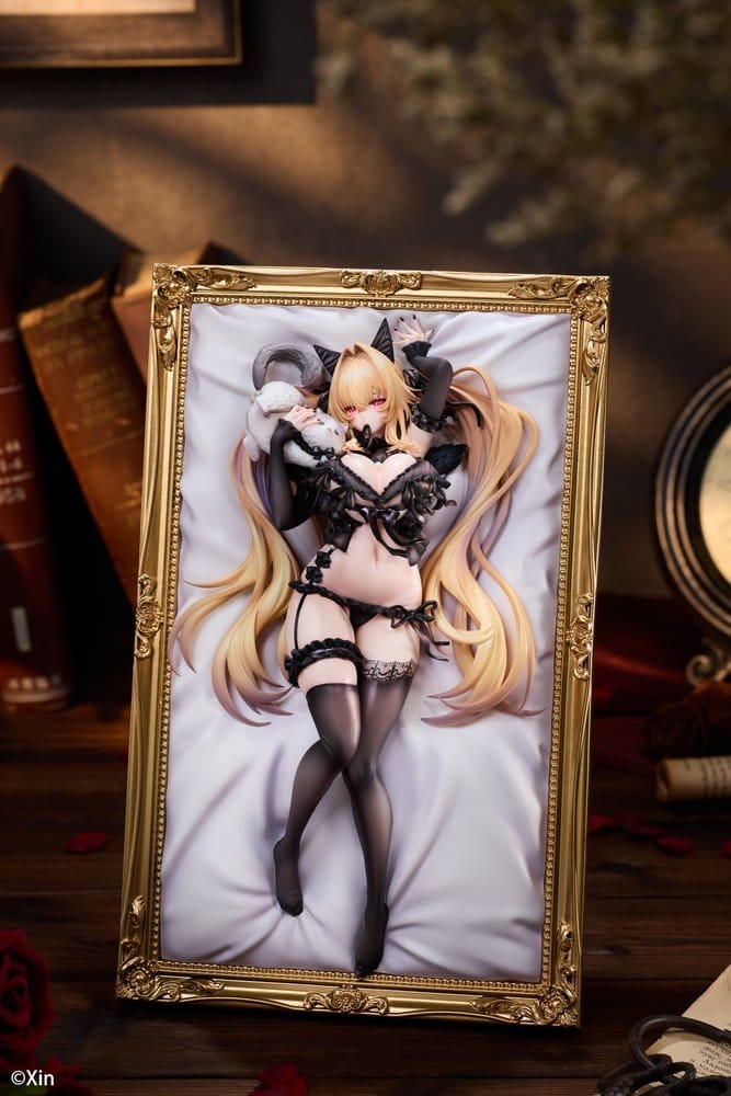 Original Character PVC Figure 1/7 Stella Black Cat Ver. Illustrated by Xin 27 cm DS Modellismo Original Character Stella Black Cat - vista 2