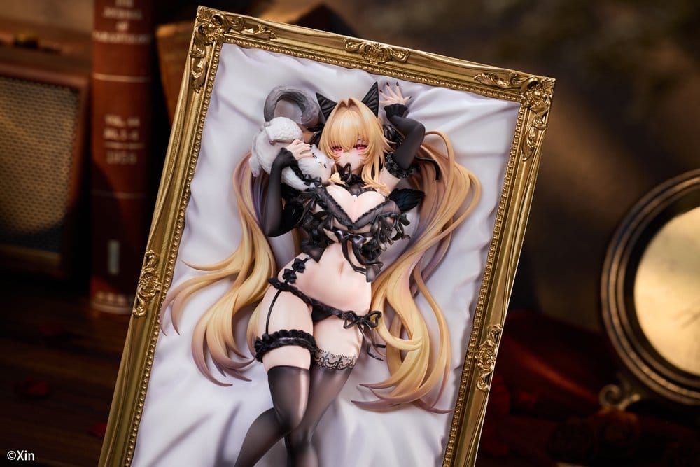 Original Character PVC Figure 1/7 Stella Black Cat Ver. Illustrated by Xin 27 cm DS Modellismo Original Character Stella Black Cat - vista 3