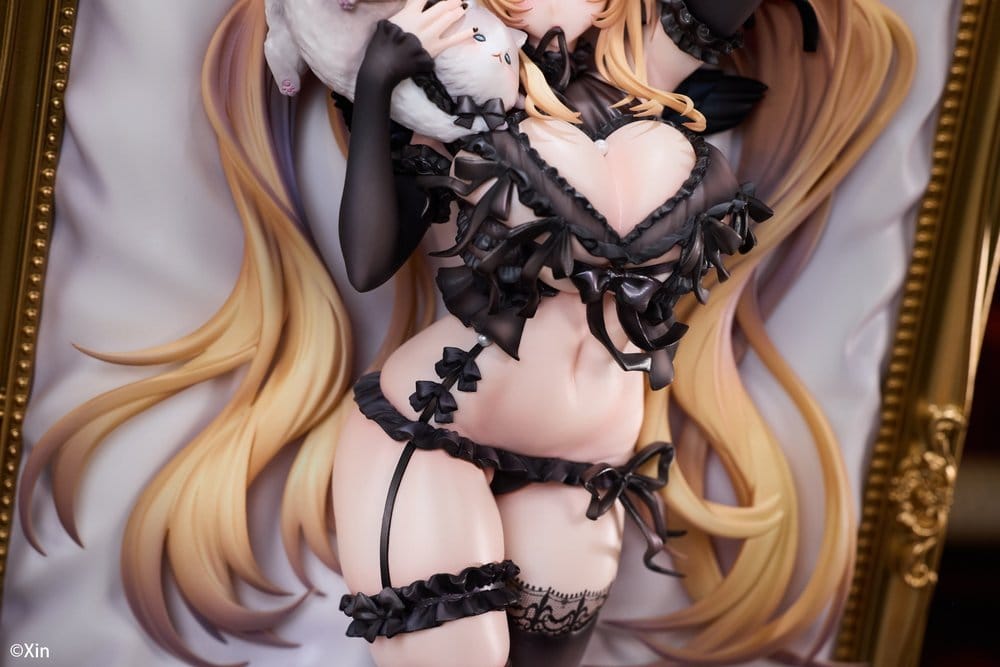 Original Character PVC Figure 1/7 Stella Black Cat Ver. Illustrated by Xin 27 cm DS Modellismo Original Character Stella Black Cat - vista 6